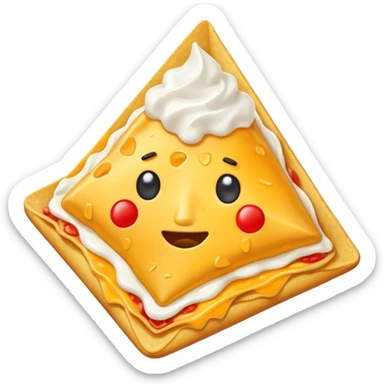 one single triangle nachos without face sticker