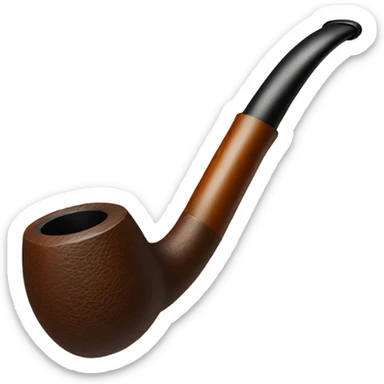 Vintage elegant smoking pipe  sticker