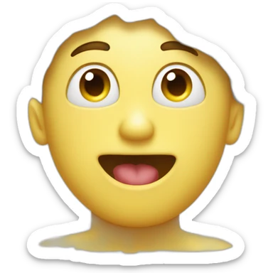 emoji con toalla de baño en la cabeza sticker