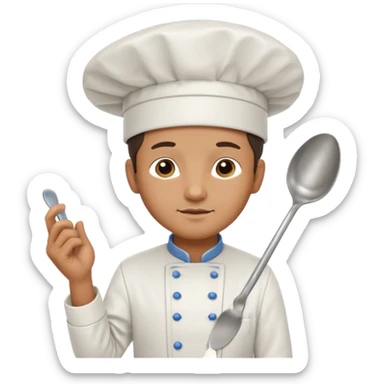  man Chef with Spoon sticker