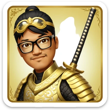 Golden Samurai sticker