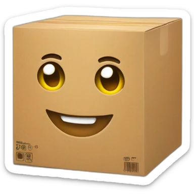 Amazon mascot logo box sticker