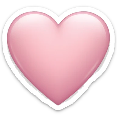 Light pink heart sticker