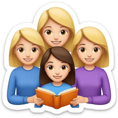 books club girls only sticker