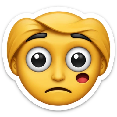 Make a distorted face sticker