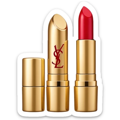 Ysl lipstick shell design emoji sticker