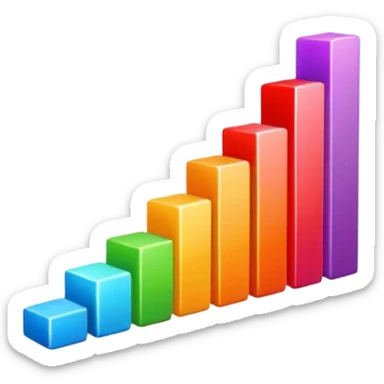 grafico de barras descendente sticker