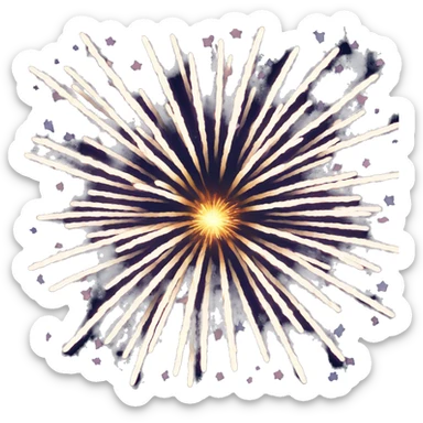 Fireworks sticker