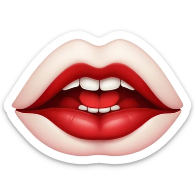 vampire lips sticker