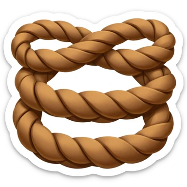 three interlaced cords sticker