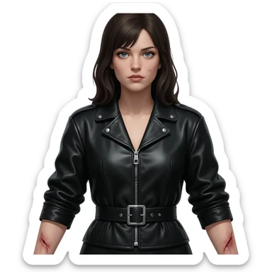 Bdsm Girl in straightjacket sticker