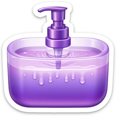 Shimmer handwash purple pastel sticker