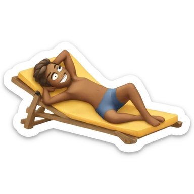 Sunbathing  sticker