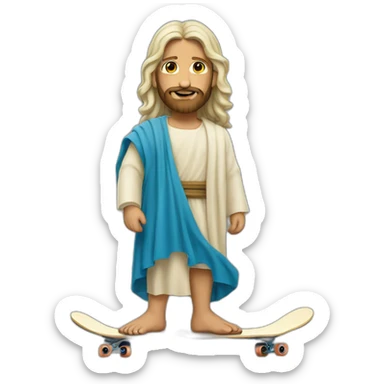 Jesus faisait du skate sticker