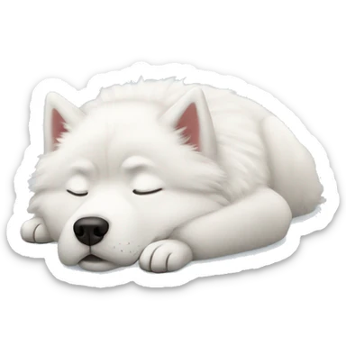 Sleeping Samoyed  sticker