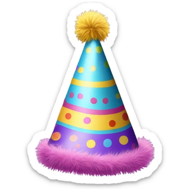 Birthday hat sticker