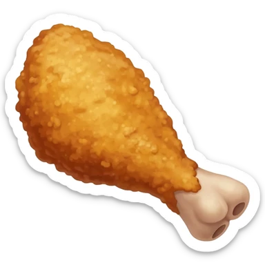 fried chicken leg sticker