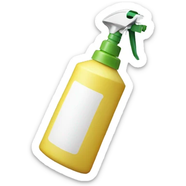spraying spray bottle sticker