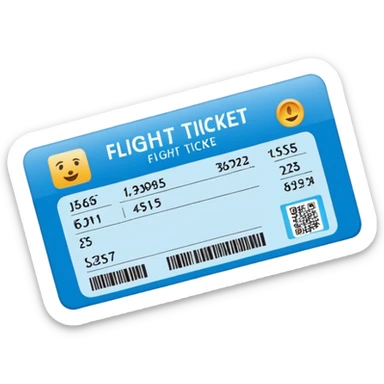 I will buy the flight ticket sticker