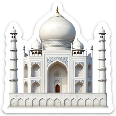 Taj Mahal monument from India sticker