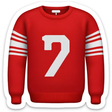 Sweater with number 19 on it sticker