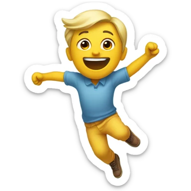 A face swinging there feet sticker