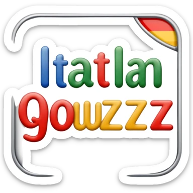italian german word quiz sticker