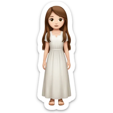 High resolution of ful body girl sticker