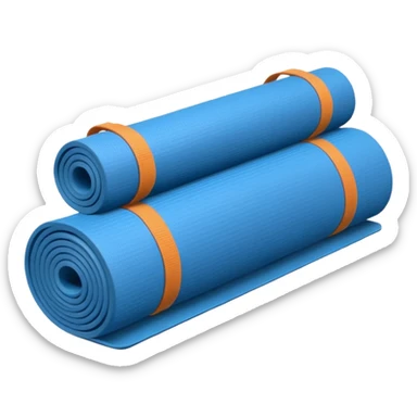 Yoga Mat blue sticker