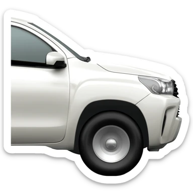 Hilux toyota 2014, white , side view sticker