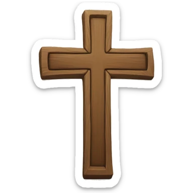Christian cross sticker
