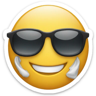 Smiling face with sunglasses  sticker