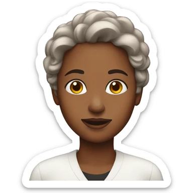 A woman with all the love sticker