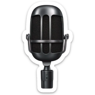 podcast microphone sticker