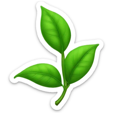 GREEN TEA LEAF sticker