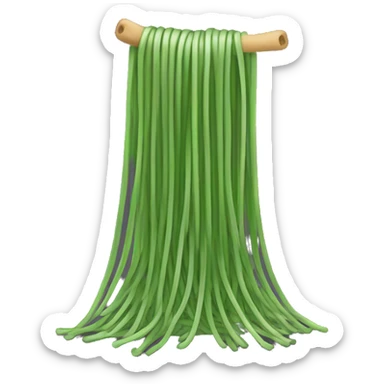 Green spaghetti  sticker