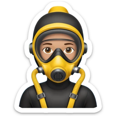 scuba diver sticker