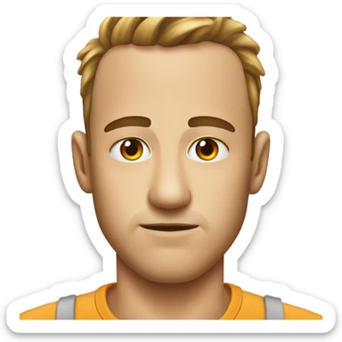 person forehead hand sweat sticker