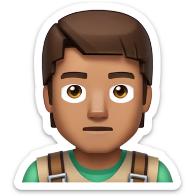 Steve from minecraft sticker