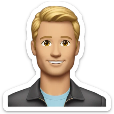 ryan goseling barbie sticker