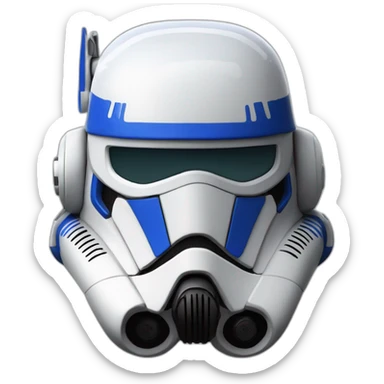 Capitaine rex star wars with casque sticker