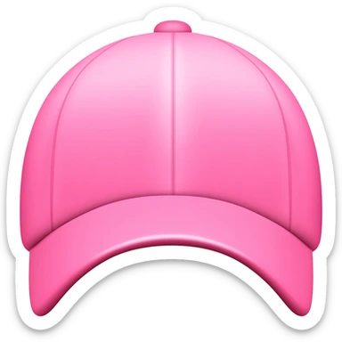 pink ball cap sticker