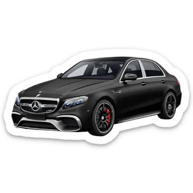 Mercedes Benz E 63 S 2017-2023 edition Black Matte sticker