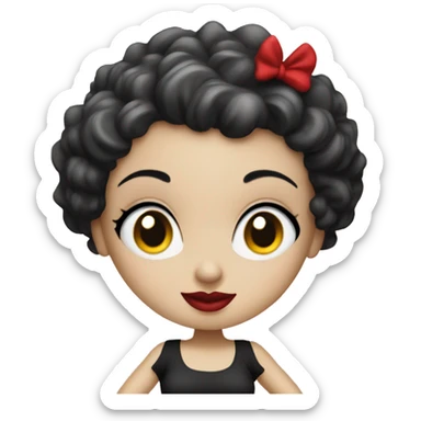 Betty boop sticker