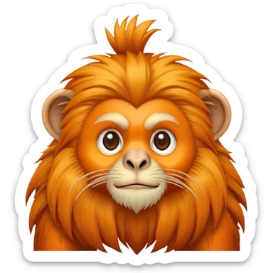 Golden lion tamarin emoji sticker
