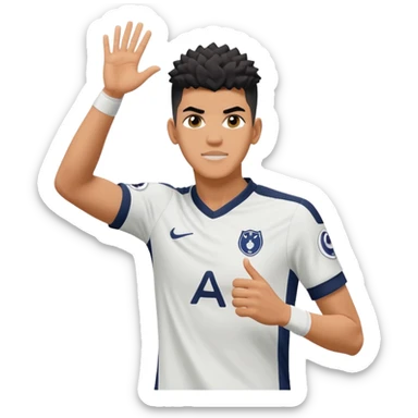 Dominic solanke tottenham Hotspur footballer doing naruto celebration sticker