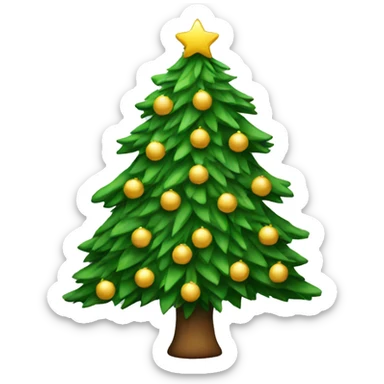 christmas tree sticker