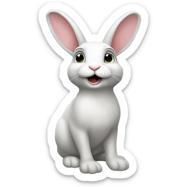 Rabbit into the top had sticker