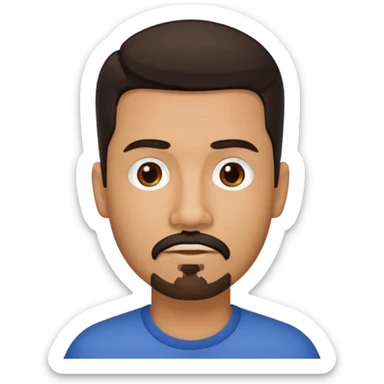 Has a un boricua con barba de chivo sticker