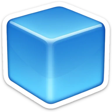 Cube BLUE  sticker
